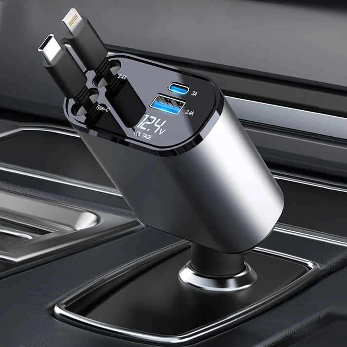 4 in 1 - 100watt Car Charger Phone