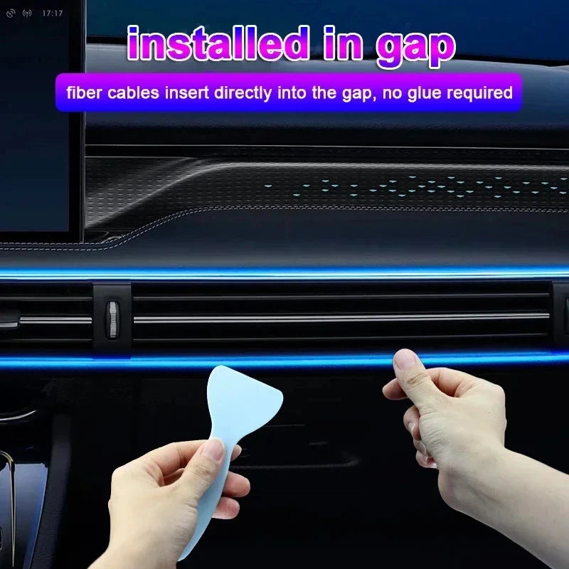 RGB LED strip for car with USB and app control