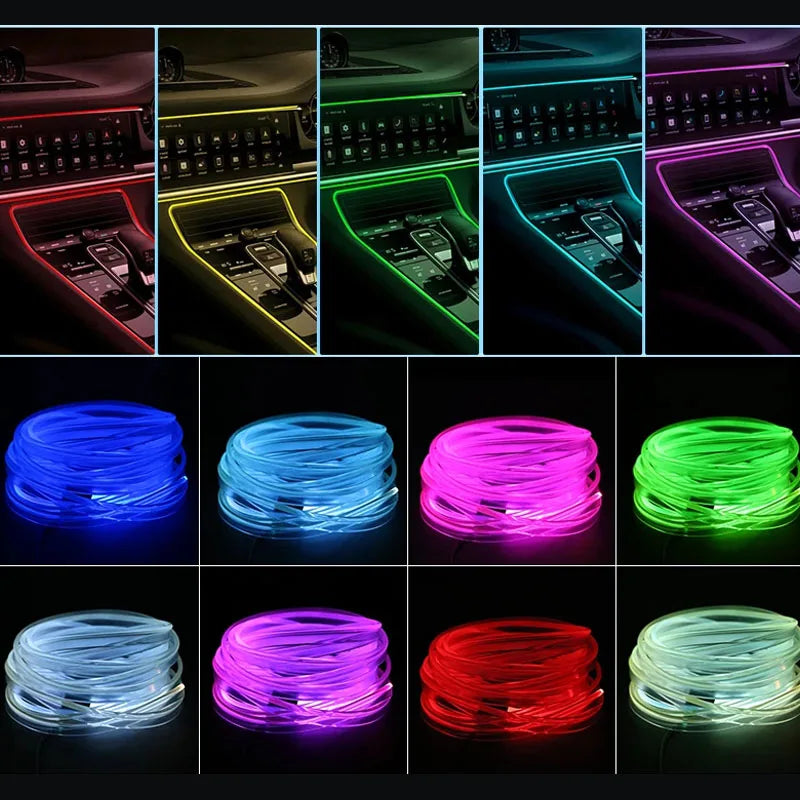 RGB LED strip for car with USB and app control