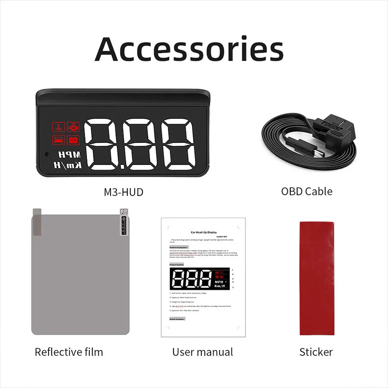 π£ 2025 New Product M3 Car HUD Display