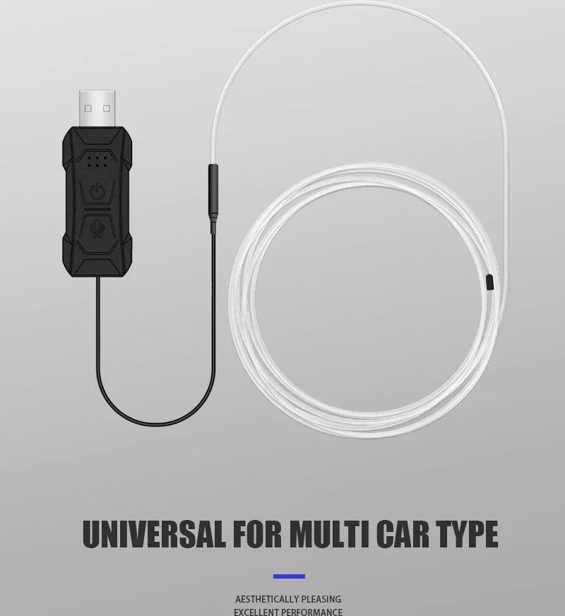 RGB LED strip for car with USB and app control