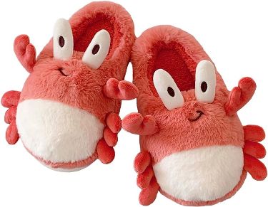 Cute Crab Slipper thick-soled plush cotton