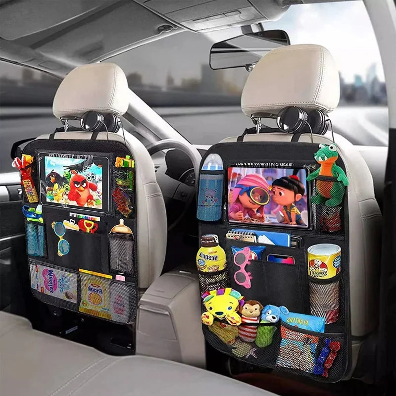 Multi Pocket Car Back Seat Organiser with Tablet Holder